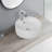 Round Countertop Ceramic Wash Basin (White Finish) CUPC Certified