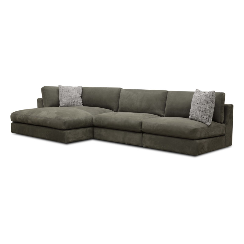 Canapé modulaire en cuir 3 pièces