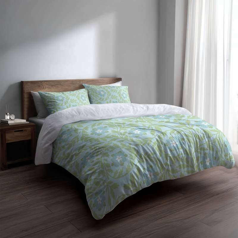 Ensemble d'édredon léger Gracey, Summer Blue, King Comforter