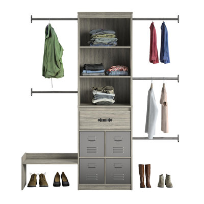 Ensemble de rangement pour système de placard Nova l 69 po - l 95 po