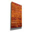 'Vt Text' by Art Licencing Studio Canvas Wall Art, 20 x 40""-62650066