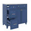 Meuble-lavabo 36 po avec lavabo en céramique-462969160