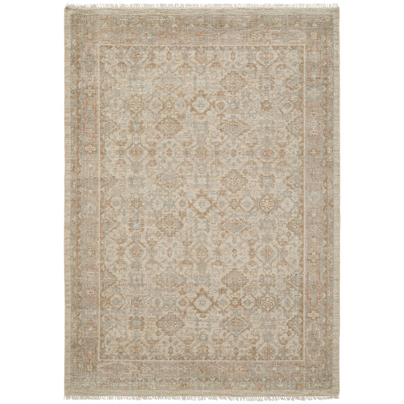 Tapis nordique en laine noué à la main Fremont, Rectangle 5 po x 8 po