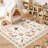 Area Rugs Modern Non-Slip Washable Rug Mark Resistant,Floral Farmhouse Carpet,Non-Shedding for Living Room Bedroom-902021332-902021330