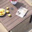 Ensemble de salle à manger de patio pour 4 personnes avec table de salle à manger carrée en métal et 4 chaises de salle à manger empilables en textilène-1369496117