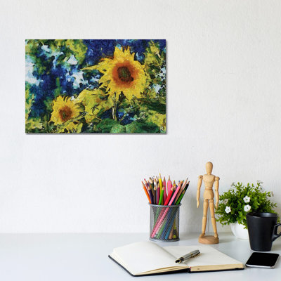 Sunflowers 1 Piece Wrapped Canvas Painting