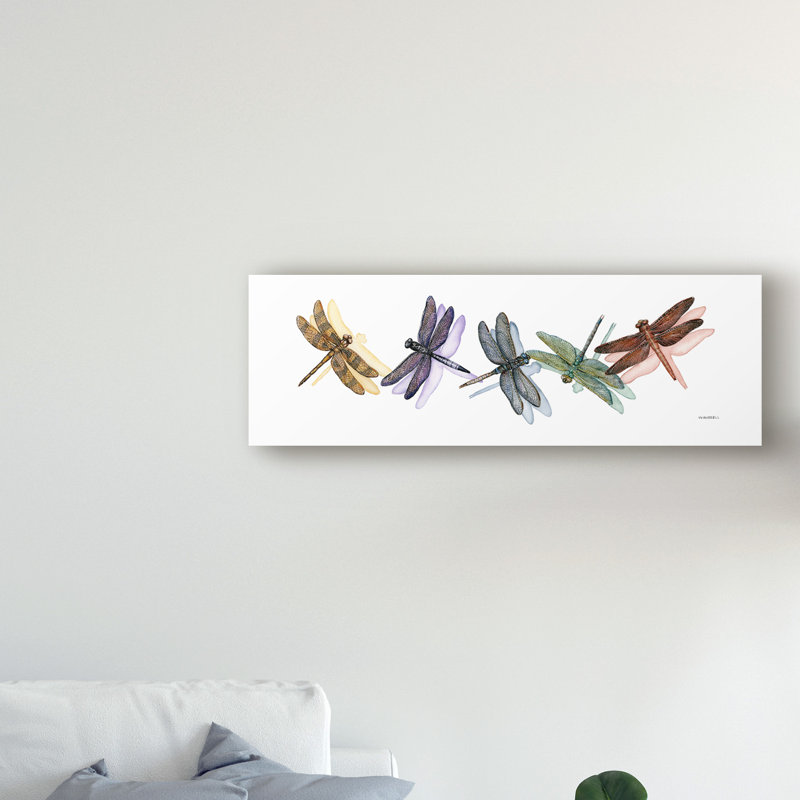 «Wings of Splendor II» par Wendy Russell - impression d'art graphique, H 16 po x l 47 po x P 2 po