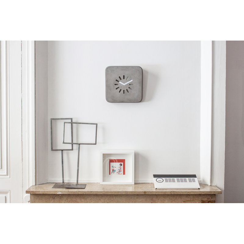 Low Tech Concrete Wall Clock