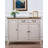 Simple white solid wood shoe cabinet