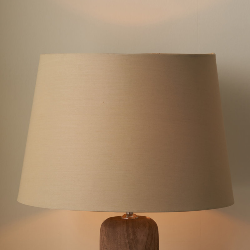 13.8 cm H Empire Cotton Blend Lamp Shade ( Screw On ), Taupe