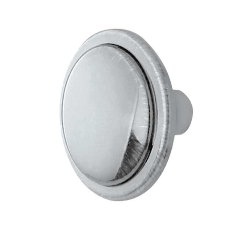 Strambi 30mm Diameter Mushroom Knob, Polished Chrome