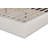 Mele NORDIC UPHOLSTERED ARM QUEEN BED IVORY BOUCLE BLACK-124538102-124538100