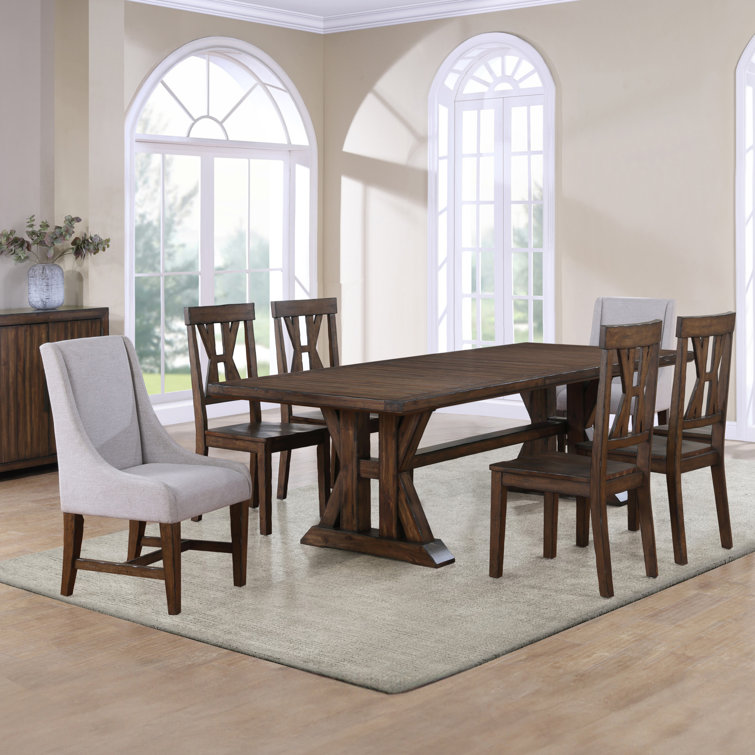 Demone Auburn 86-126" Extendable 7-Piece Set