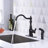 Signature Collection 2-4 Hole Installation Single Handle Kitchen Faucet with Matching Pull-Out Side-Sprayer - Oil Rubbed Bronze-19182711