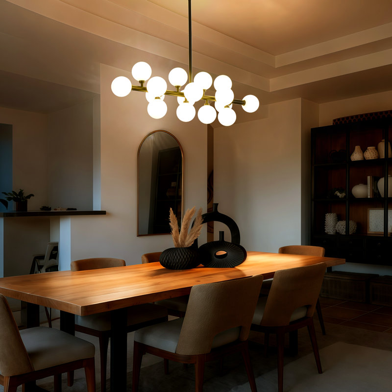 Luminaire suspendu 16 lumières Spoutnik Mid-Century