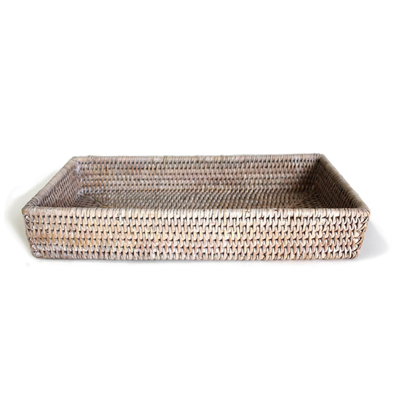 Bathroom Tray, White Wash