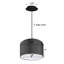 Abat-jour tambour en lin blanc avec diffuseur l 16 po avec cordon noir-140943304-156005482-155984679