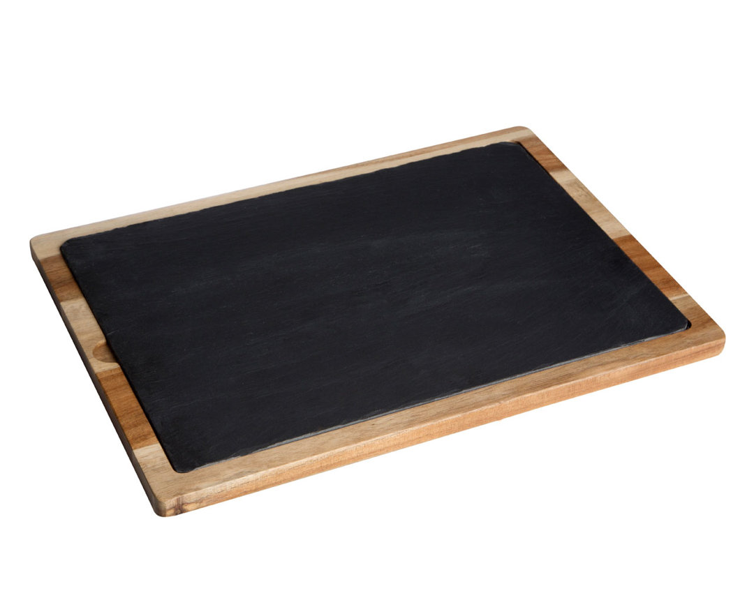 Wood and Slate Serving Platter