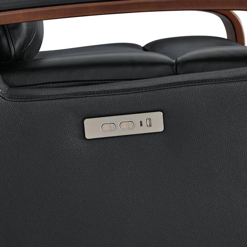 Fauteuil inclinable électrique pivotant en cuir véritable