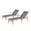 Ensemble de chaises longues en aluminium Oxton