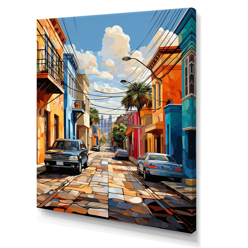 City Charleston Popart I - art mural sur toile imprimé Charleston, H 40 po x l 30 po x P 1,5 po, Toile tendue