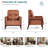 35”Wide Modern High Back Armchair-1451589313