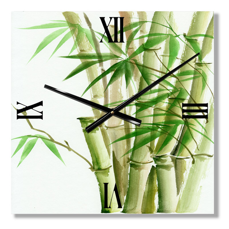 Détail de l'horloge murale Bamboo II, Grand
