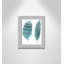 «Feathers in Turquoise II», art encadré-47566108-47566112
