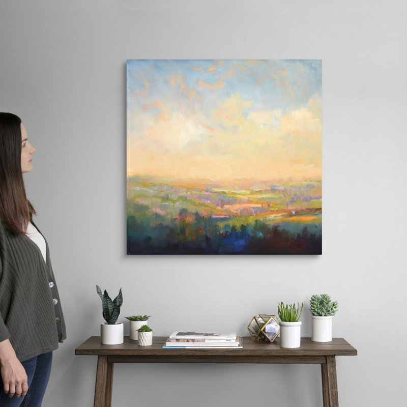 Reproduction d’art sur toile, "Spring Colors" par William McCarthy, Toile tendue, H 30 po x l 30 po x P 1,25 po