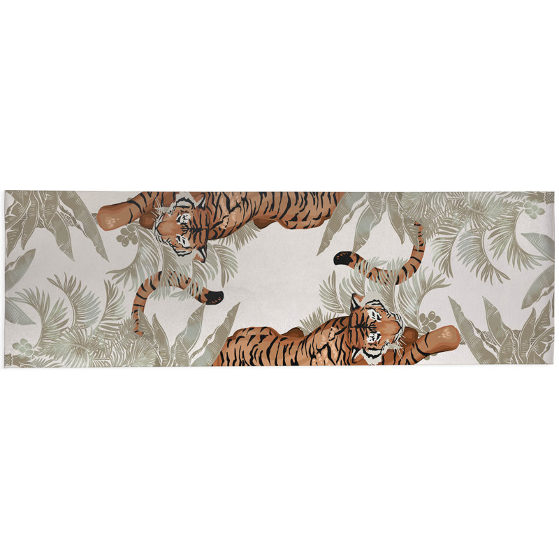 Tapis extérieur Rumble In the Jungle, Tapis de couloir 2 pi 6 po x 8 pi