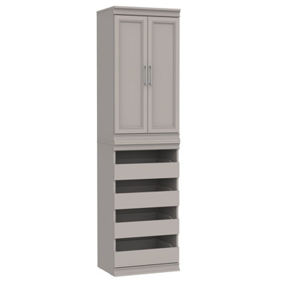 Modular Storage 21.38" W Closet System with Doors & Drawers