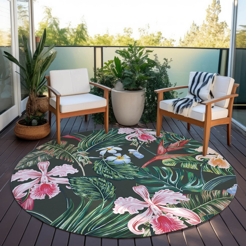Tapis intérieur / extérieur Braggs, Rond 8 pi