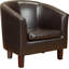Darlene Faux Leather Armchair-16115813