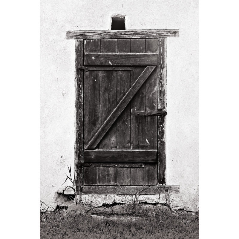 Rustic Barn Door - Photographie sur toile tendue, H 12 po x l 8 po
