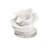 Rindge Polystone Small Textured Coral Decorative White Sculpture with Clear Acrylic Base