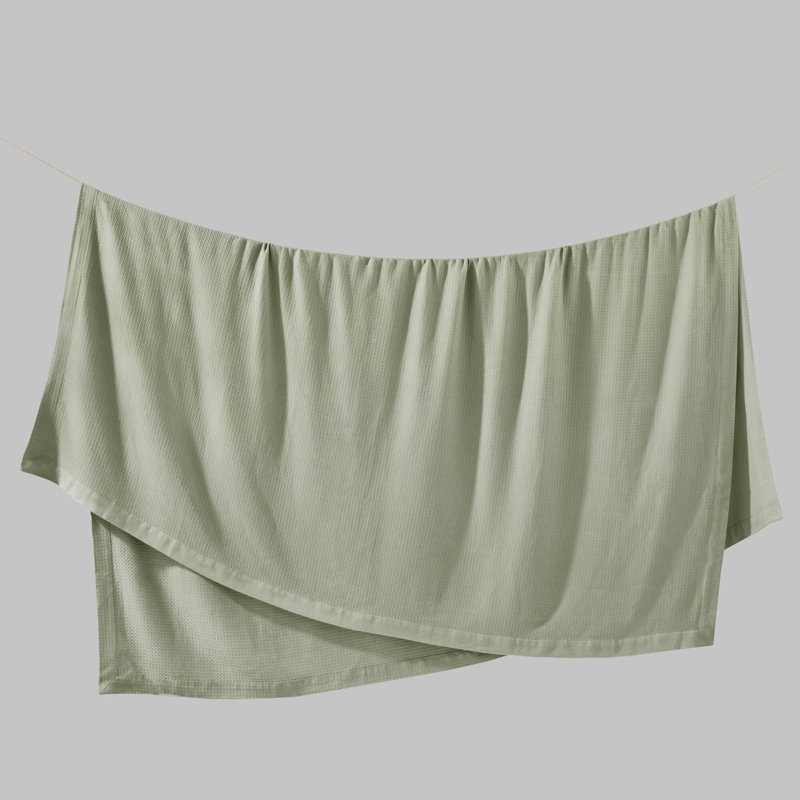 Couverture 1 pièce, Très grand lit, Vert sauge
