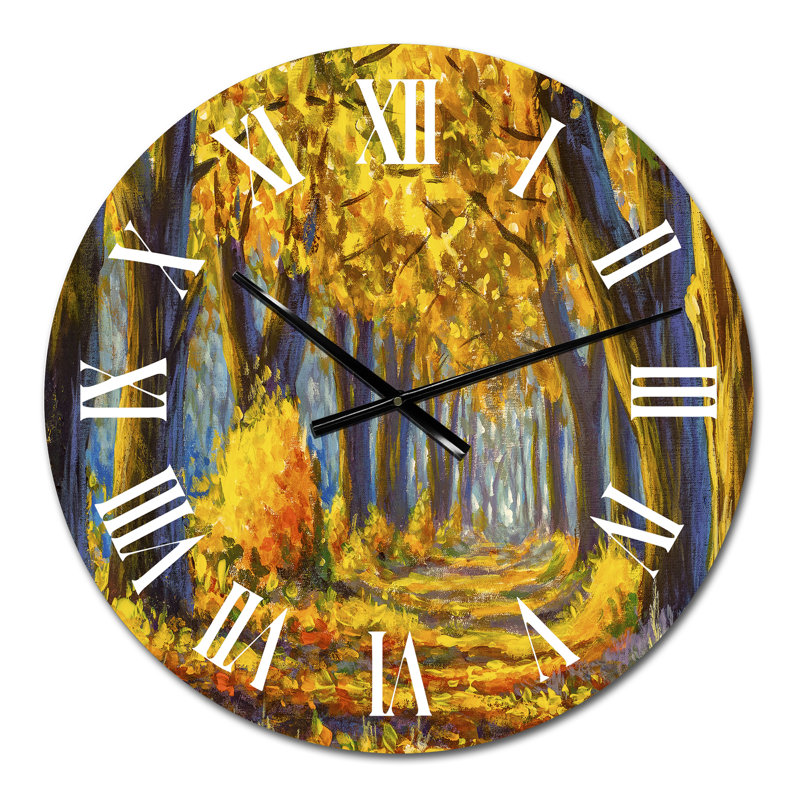 Horloge murale traditionnelle en or, Petit