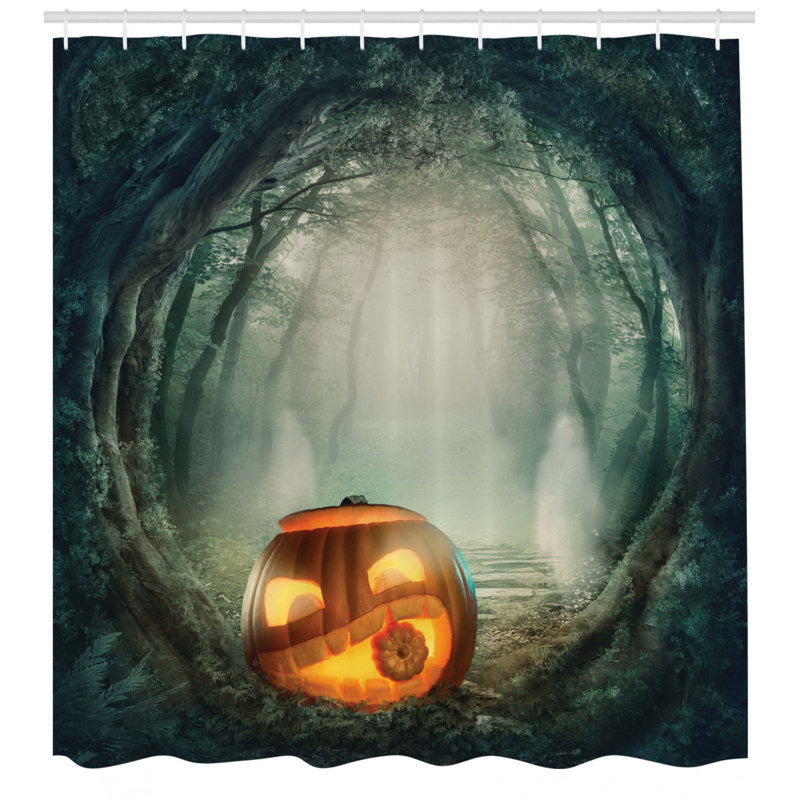 Rideau de douche simple halloween décoration halloween, H 75 po x l 69 po