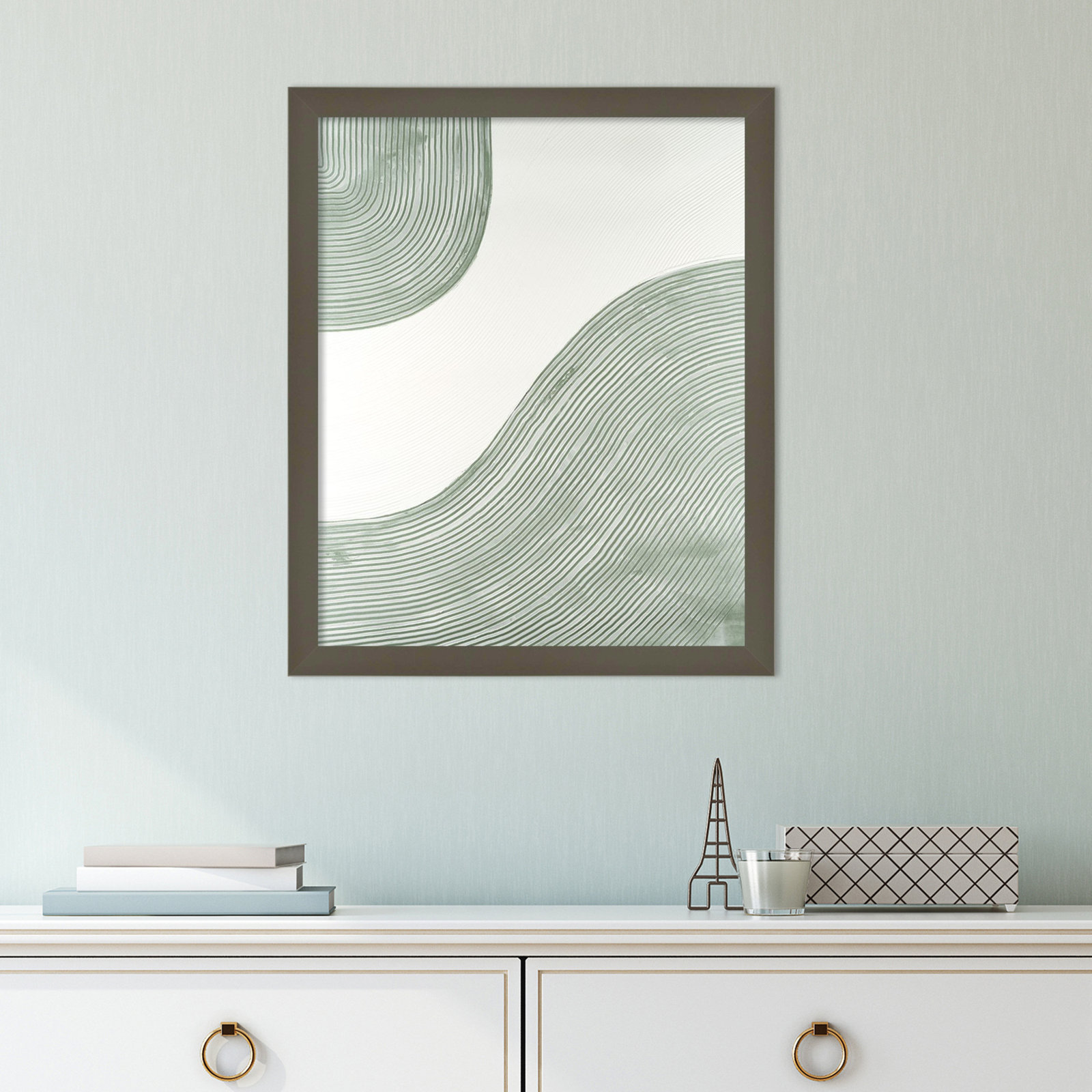 Get Going by Vanna Lam, Gray, 21" H x 17" W x 1" D