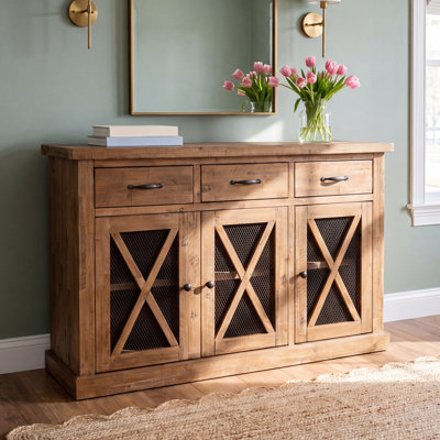 Buffet bas en bois massif Bianca