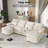 Balendin 111.8'' Soft U-Shape Sectional Couch Upholstered Sofa, Comfy Modular Cloud Couch-653119459