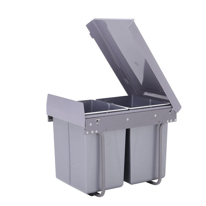Benigni Plastic Open Kitchen Trash Can - 40L