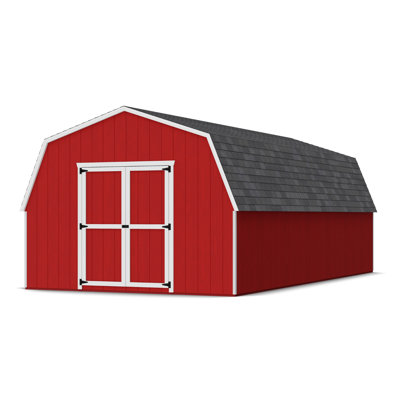 Value Gambrel Barn Wood Storage Shed with 4 ft. Sidewalls