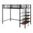 Designs Twin Metal Loft Bed With Storage Ladder-259328910