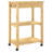 vidaXL Kitchen Trolley MONZA 23.6"x15.7"x34.8" Solid Wood Pine-310358535