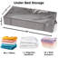 Closet Organizers And Storage - Maximize Space With Under Bed Storage Containers & Clothes Storage - Ideal Closet Organizer, Toy Storage Organizer & Underbed Storage (Black, 4 Pack)