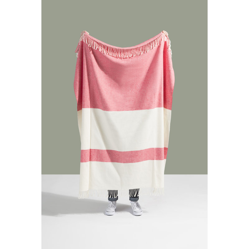 Jeté en mélange de coton Sydney, Corail