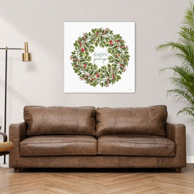 «Season's Greetings Wreath», art contemporain typographique