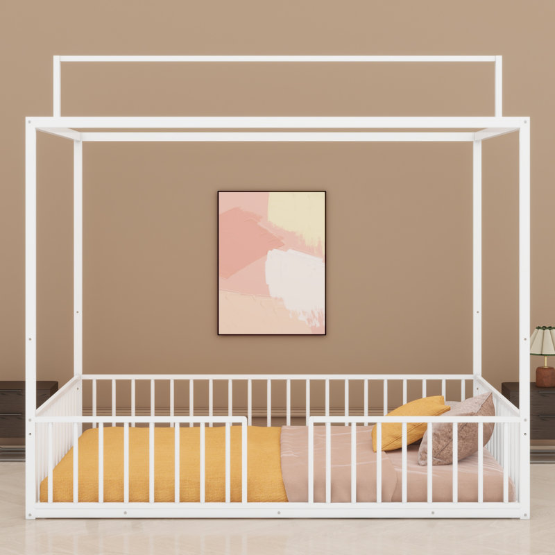 Lit sur pied Montessori, Double, Blanc