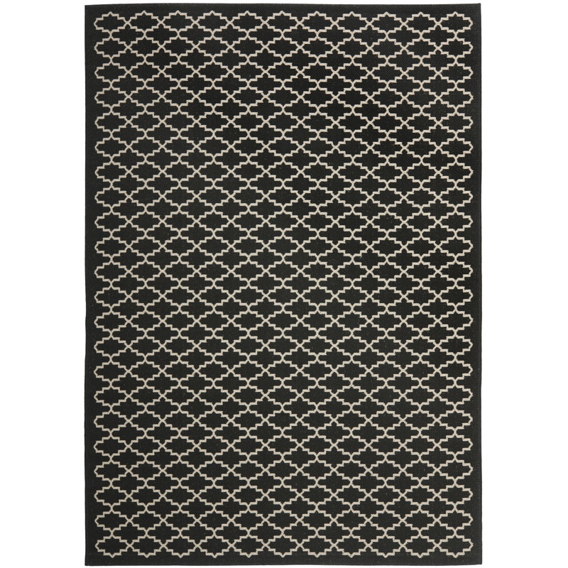 Joyner Geometric Hand Woven Indoor / Outdoor Area Rug, Rectangle 201 x 290 cm